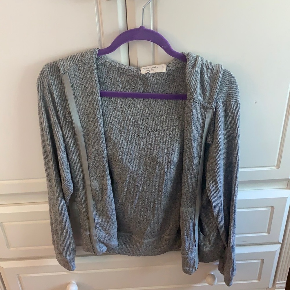 Ocean Drive Gray Zip Up